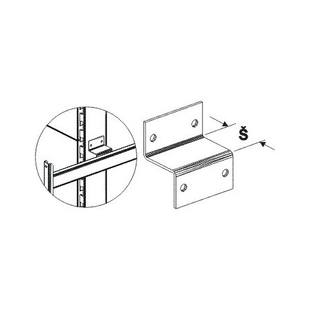 Spojka čela s oboustranným regálem (stojina 80x30)