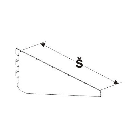 Konzola těžká 600mm