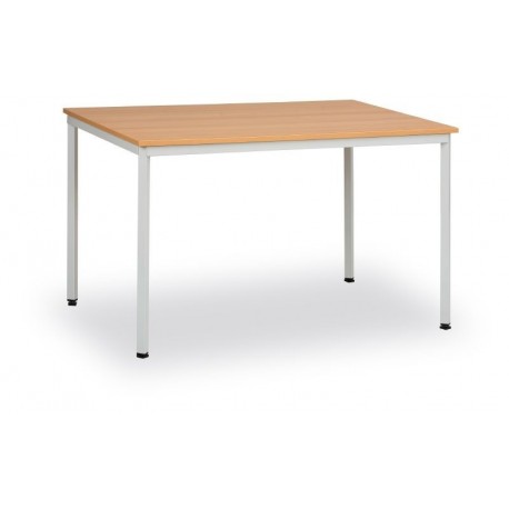 Jídelní stůl 120x80 cm, nohy světle šedé, deska buk