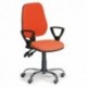 Kancelářská židle Comfort s područkami a chromovaným křížem CH