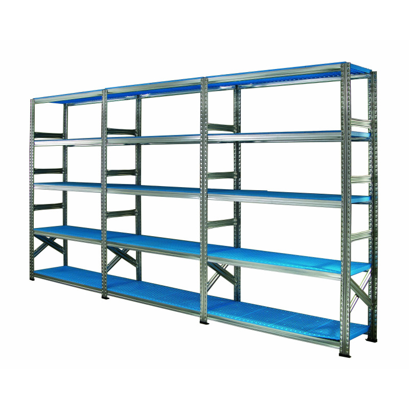 Regál SUPER 1576x1500x400mm 4 police základní modul