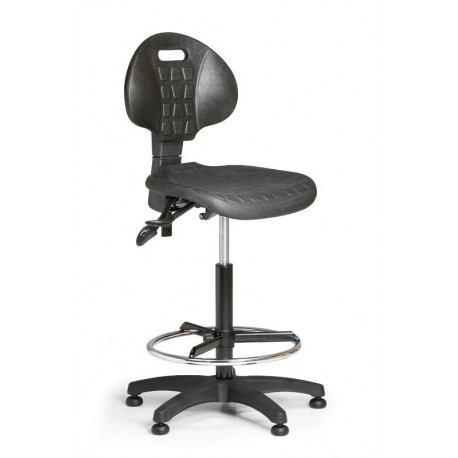 Pracovní židle PUR 3 s opěrným kruhem