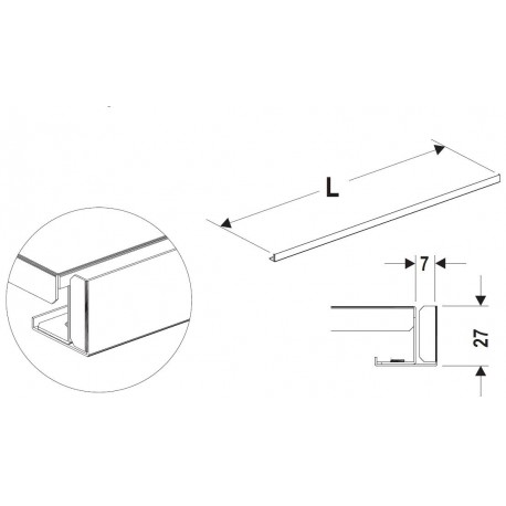 Držák cenovky 1330mm