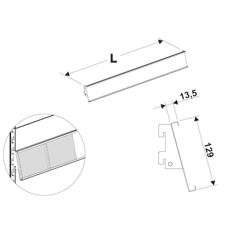 Lišta CD 1000mm