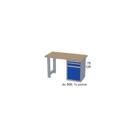 Pracovní stůl - deska ( x h x v): BUK 1500 x 700 x 50mm