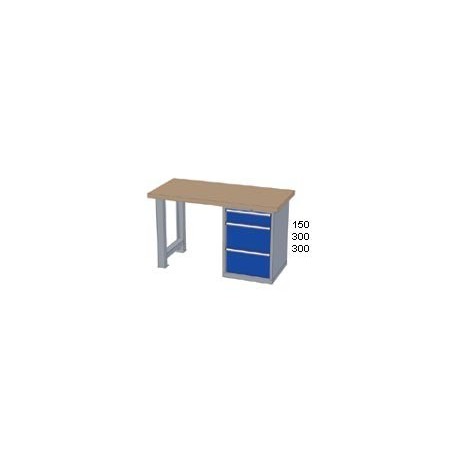 Pracovní stůl - deska ( x h x v): MULTIPLEX 1500 x 700 x 40mm