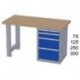 Pracovní stůl - deska ( x h x v): -BUK 1500 x 800 x 50mm