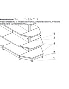 Ukončení oboustranného regálu se stojnou 80x30mm - lichoběžník